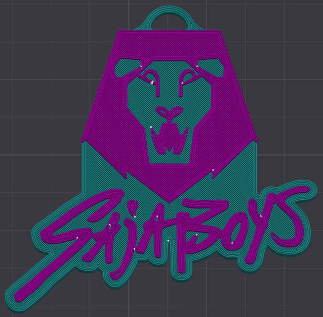 Saja Boys Keychain (w/ Text) - Kpop Demon Hunters