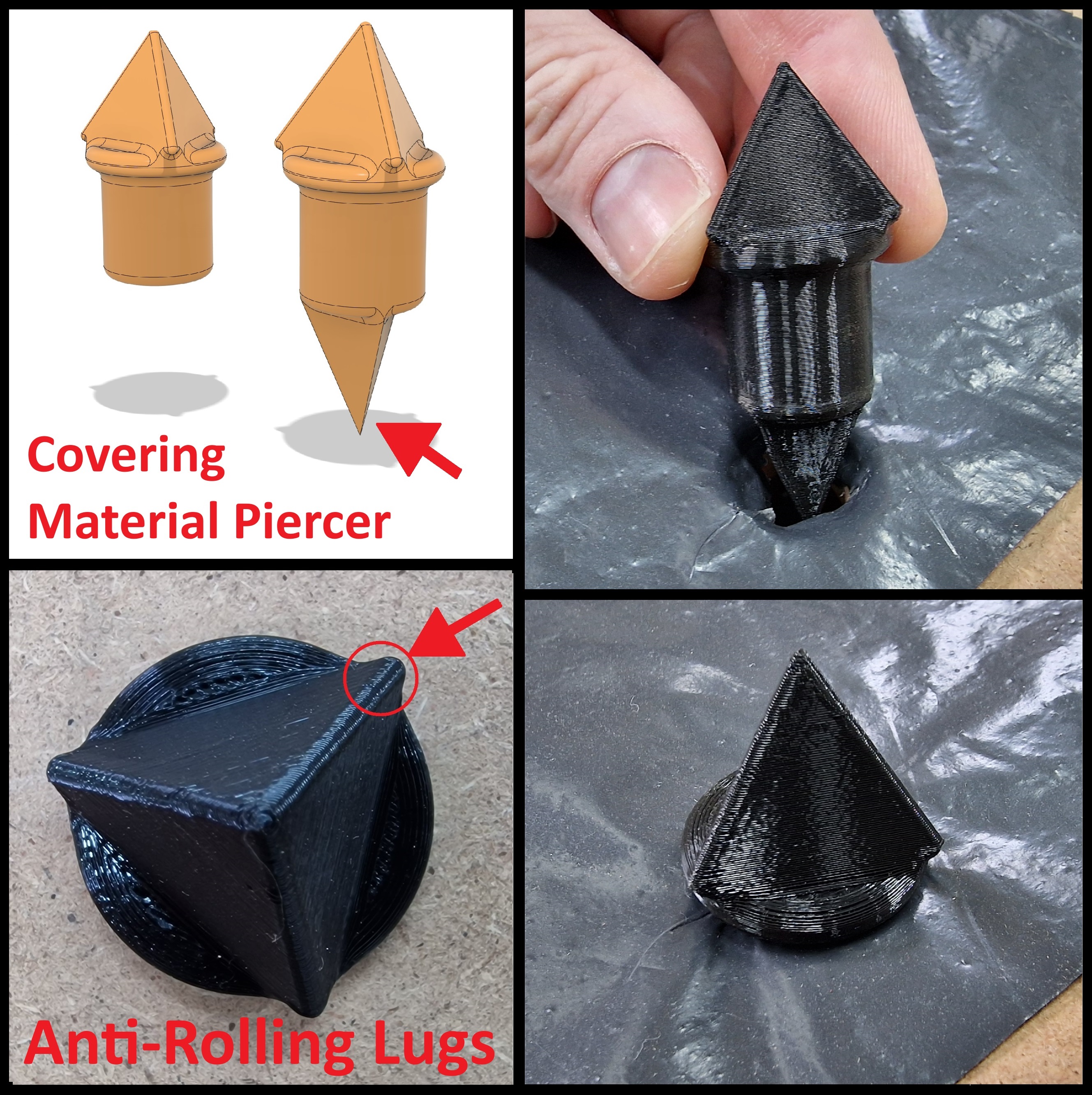 MFT Non-Rolling Painting Cone + Cover Piercing Edition