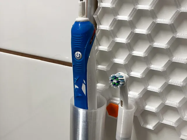 honeycomb wall toothbrush holder