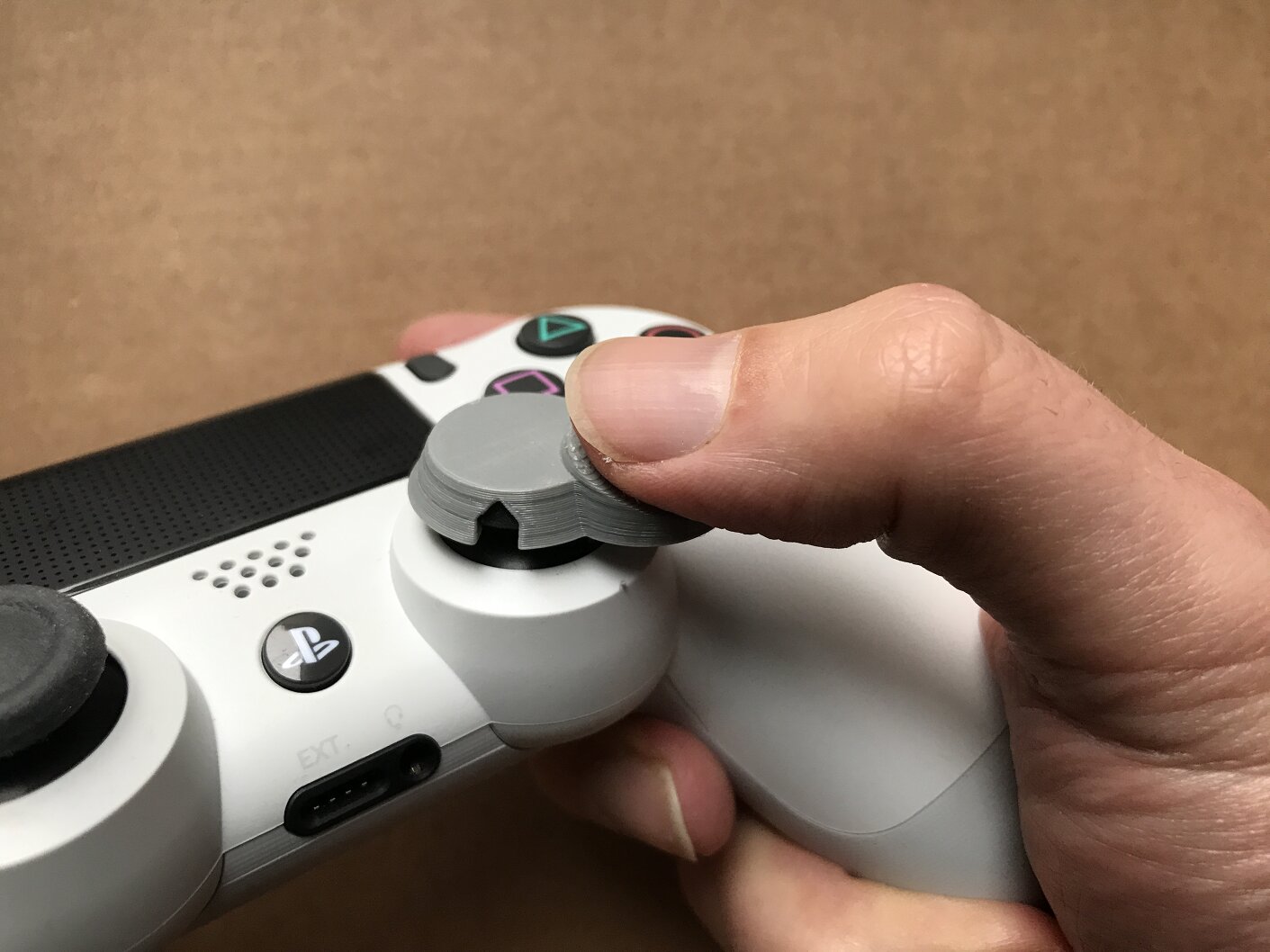 Eccentric Thumbsticks for PS4 Controller by timqui Download free STL