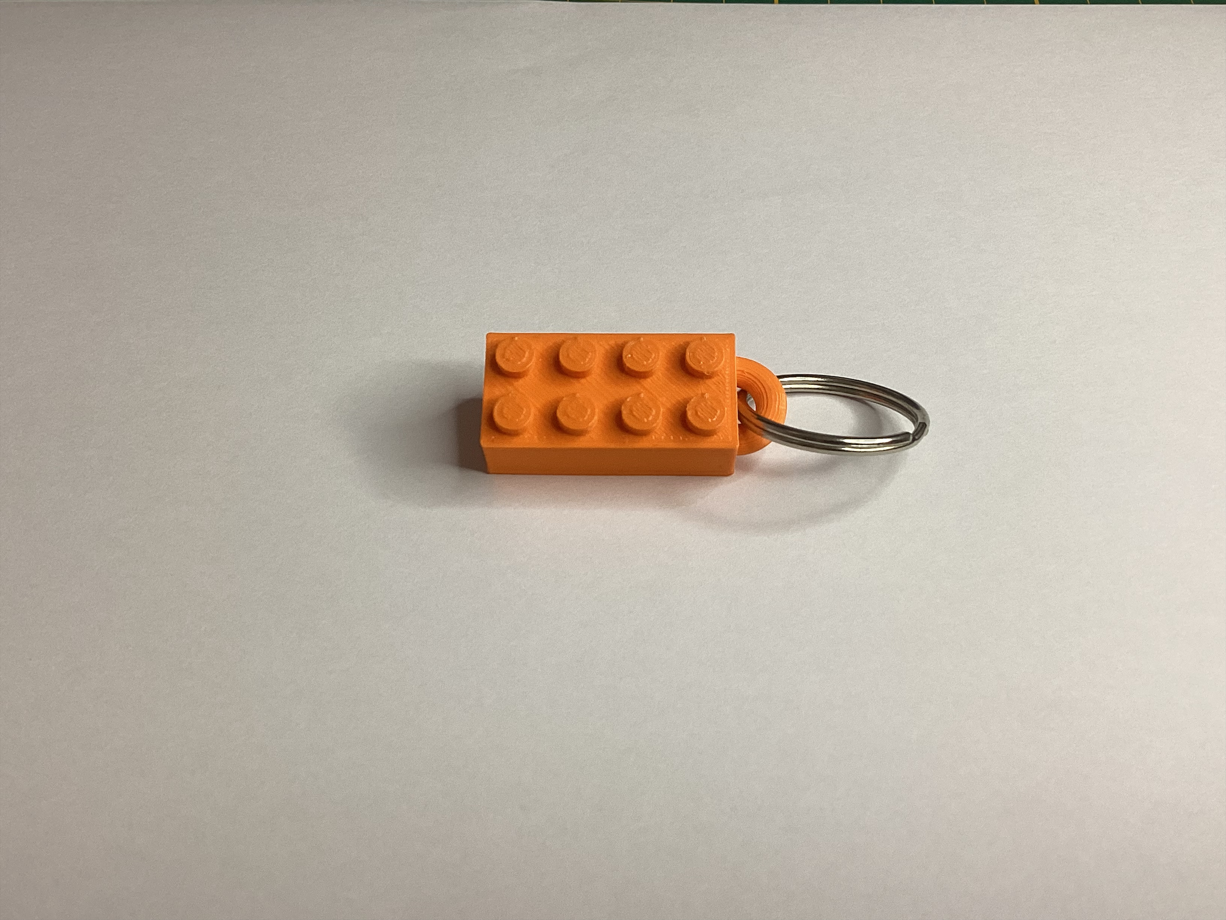 Lego Brick Keychain 2x4