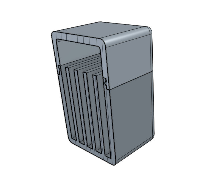 Locking SD Card Holder Box (5 Cards)