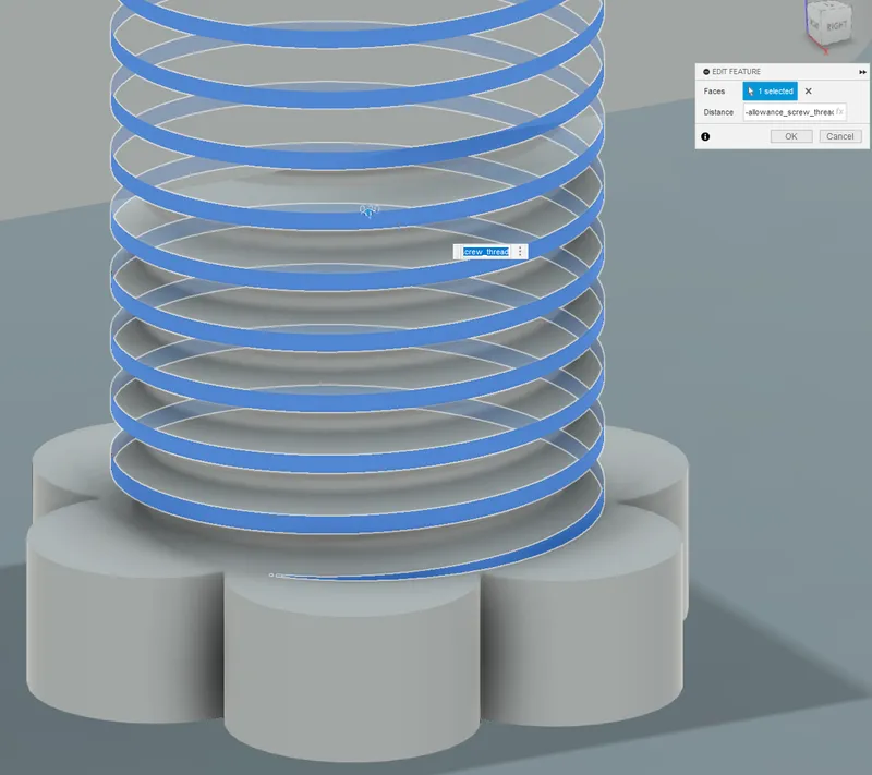M20 x 2.5 printed thread allowance/offset test [Fusion 360 source file ...