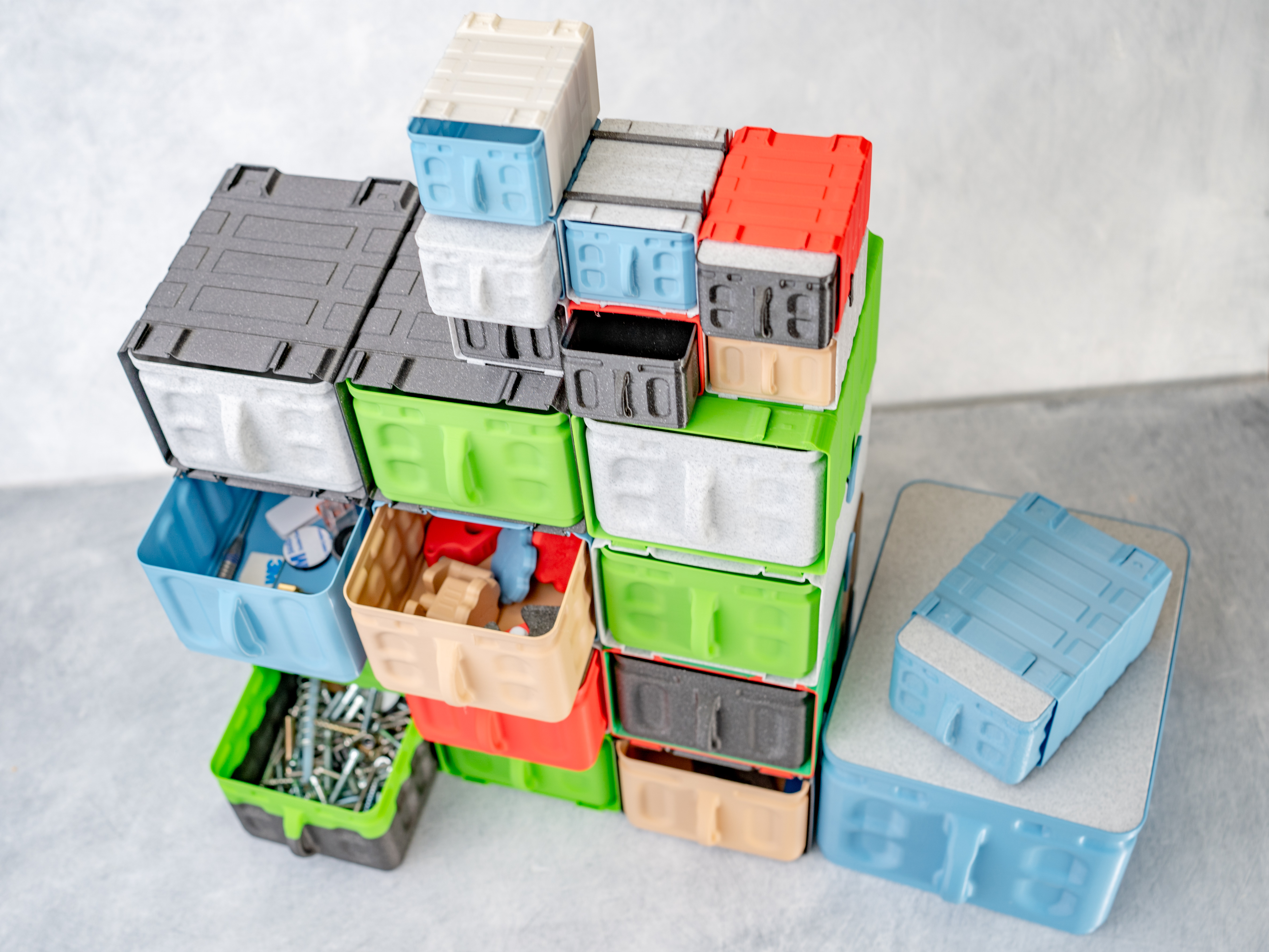 Miniatura 9 do modelo 3D Stackable Container Shelf System + Vasemode! (Part2)