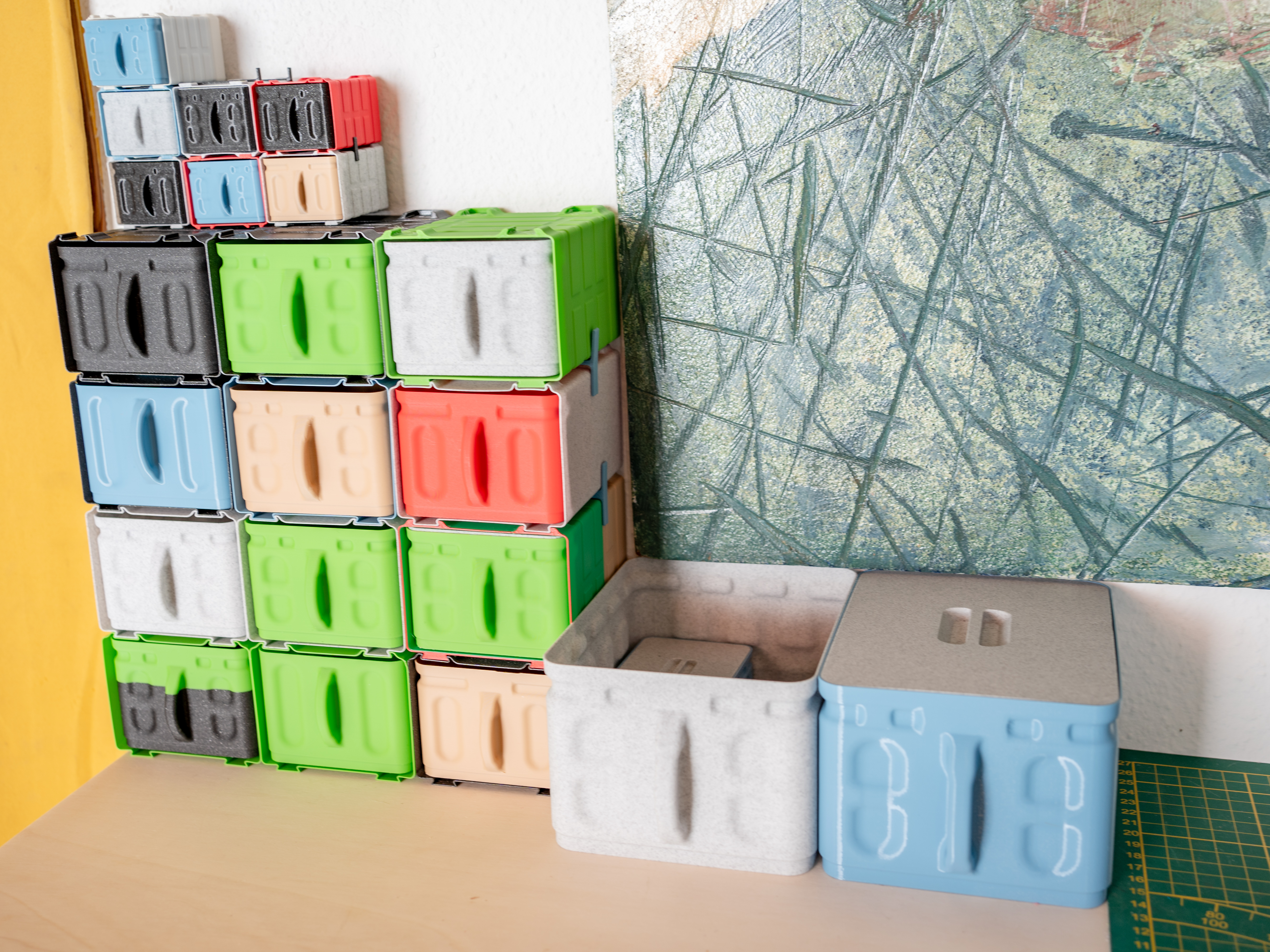 Miniatura 3 do modelo 3D Stackable Container Shelf System + Vasemode! (Part2)