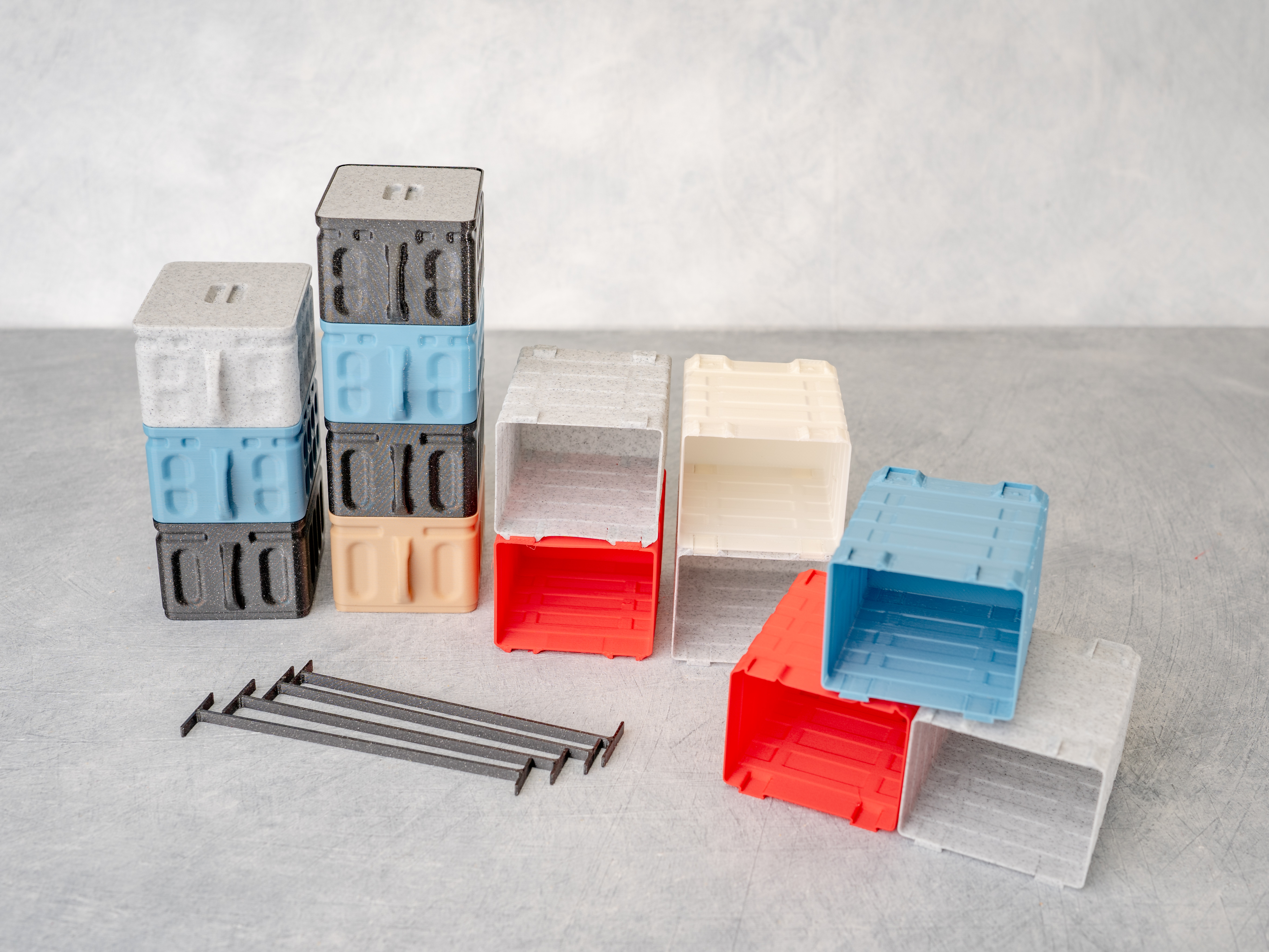 Miniatura 5 do modelo 3D Stackable Container Shelf System + Vasemode! (Part2)