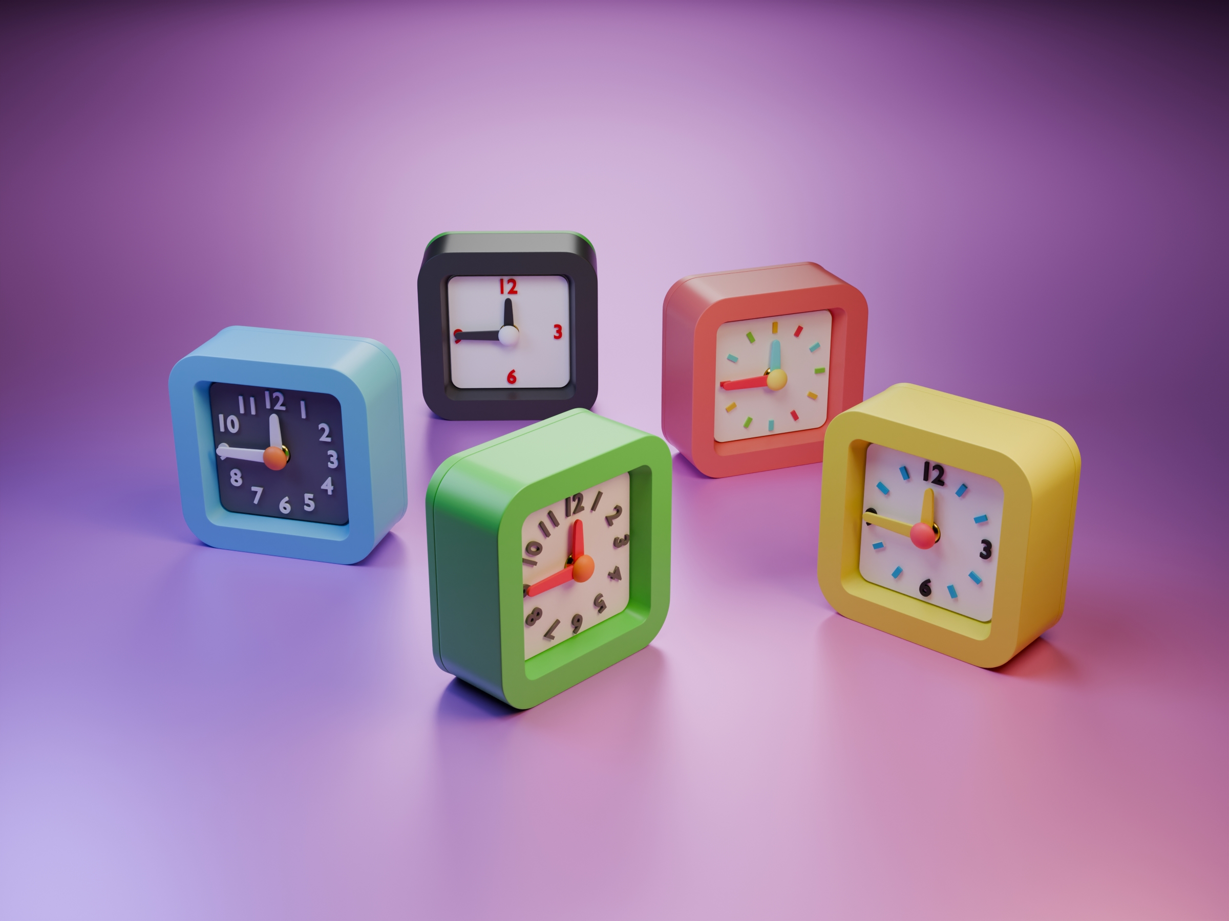 Cute table clock by Adam Design | Download free STL model | Printables.com