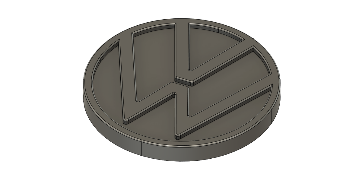 Volkswagen Logo by Lysandrek | Download free STL model | Printables.com