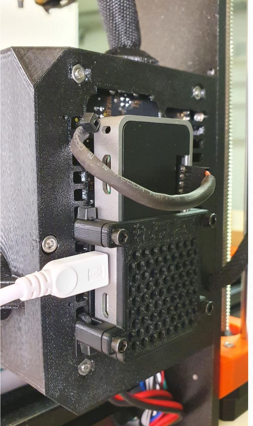 RPI Zero W2 - FLIRC Case - Piggy back mount for Prusa i3mk3s