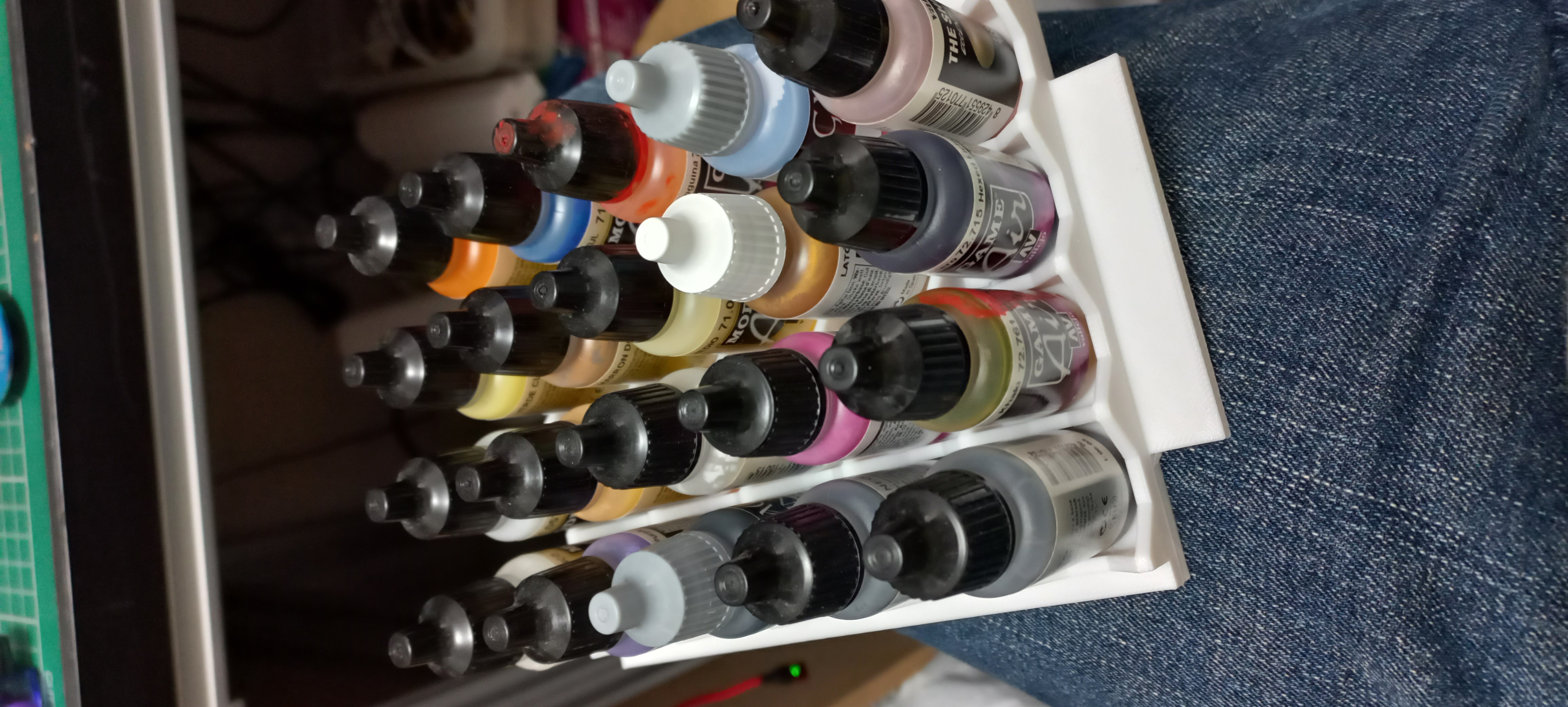 CD Rack Paint Holder, for 25mm dropper bottles