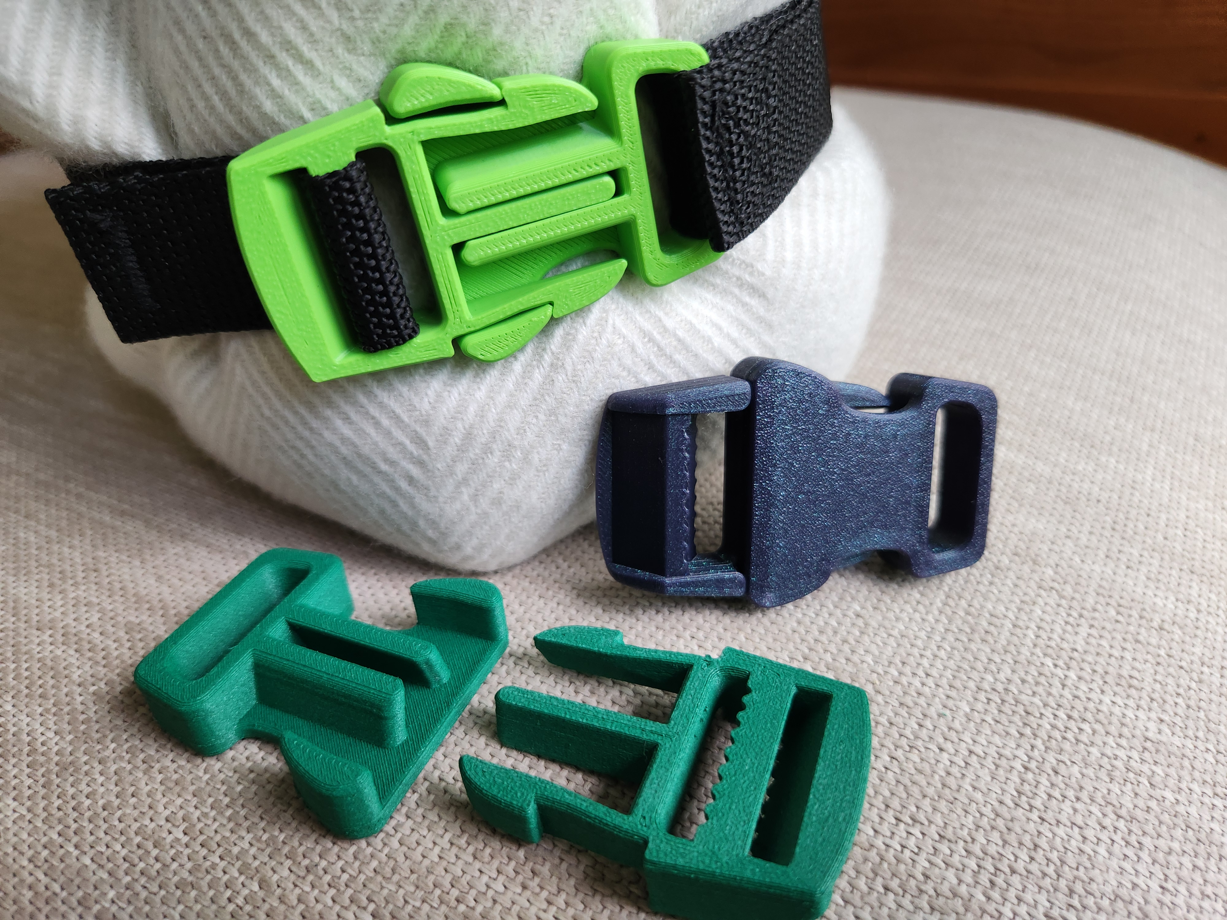 Strong printable snap buckle by squinn download free stl model
