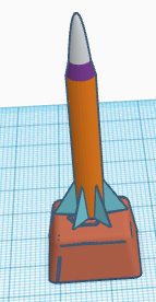 keycap rocket ship (or a bullet)