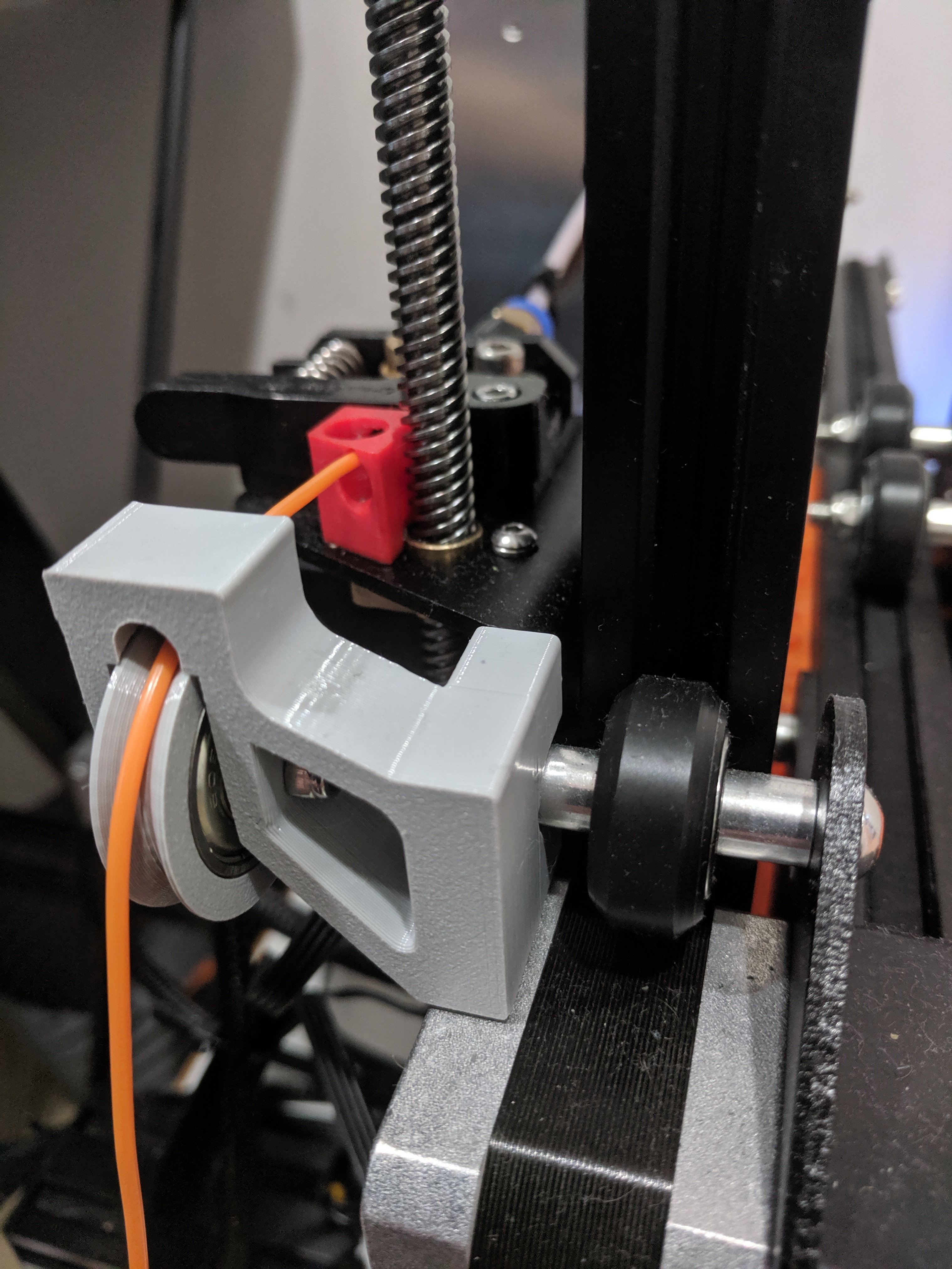 Ender 3 Filament Roller Guide Upsidedown