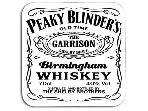 Peaky Blinders coasters. The garrison. Shelby Bros.