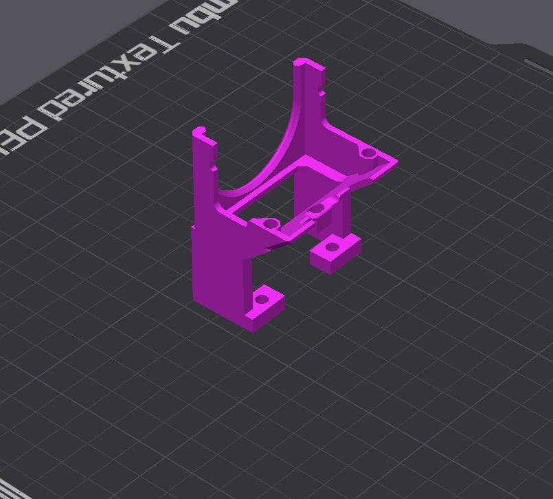 Creality K1 extruder motor 4020 fan mount