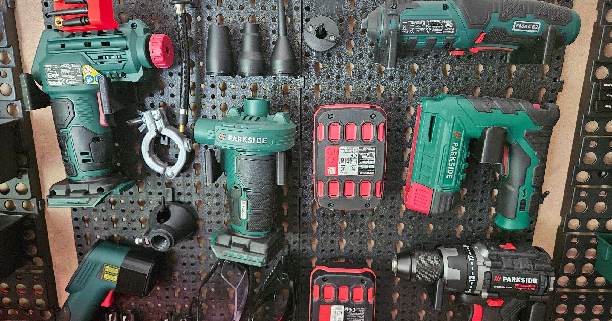 Parkside wall tool storage board holders by Adrian Download free