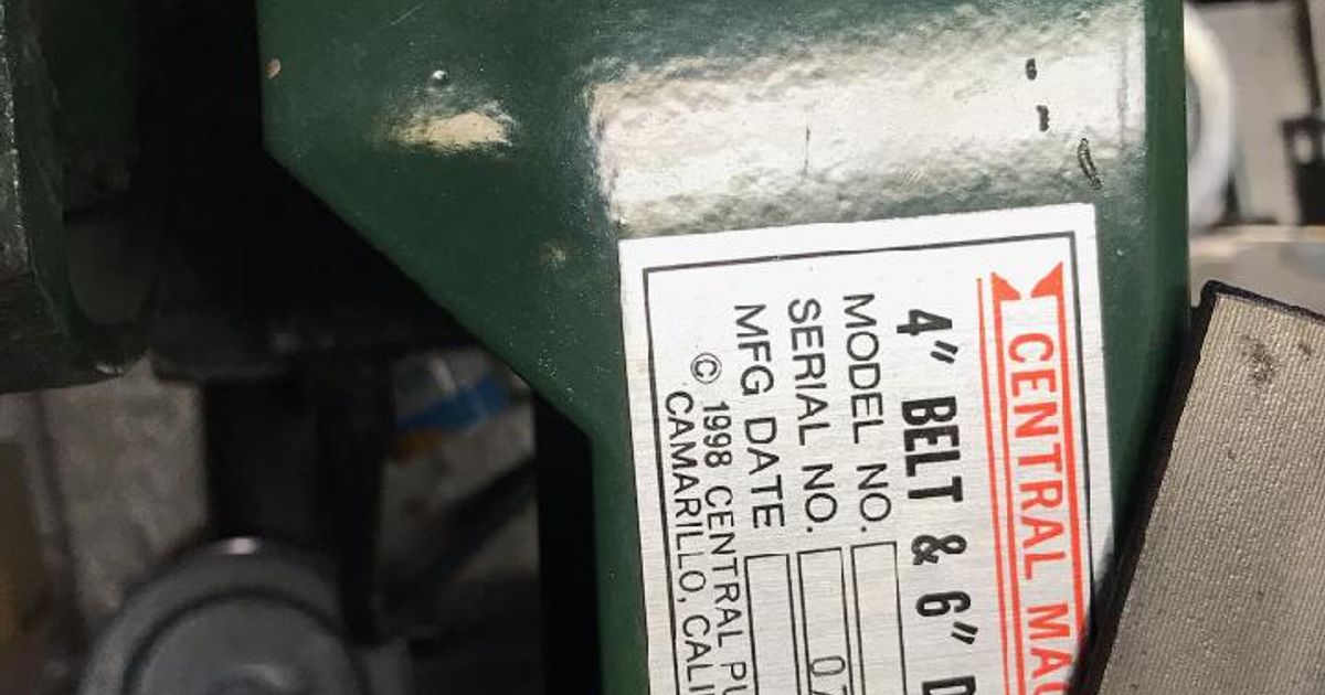 Central Machine Belt Sander S5154 Bearing Holder by Diterex Download free STL model