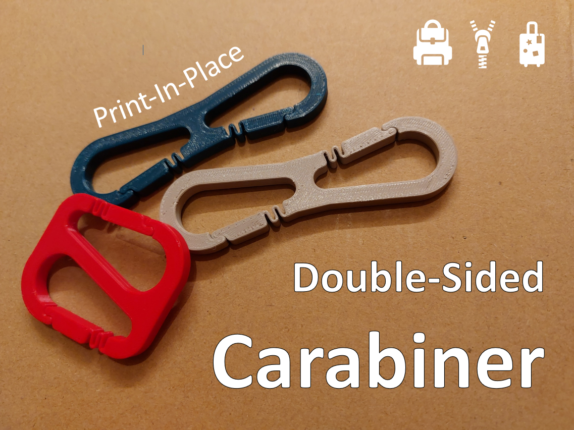 Double-sided Carabiner 3D model thumbnail