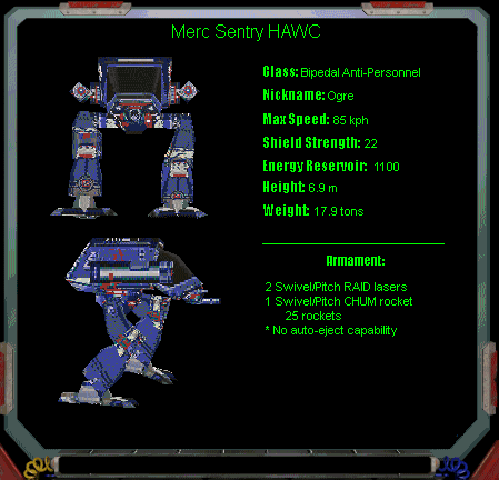 Ogre HAWC - BATTLETECH STYLE FIGURE