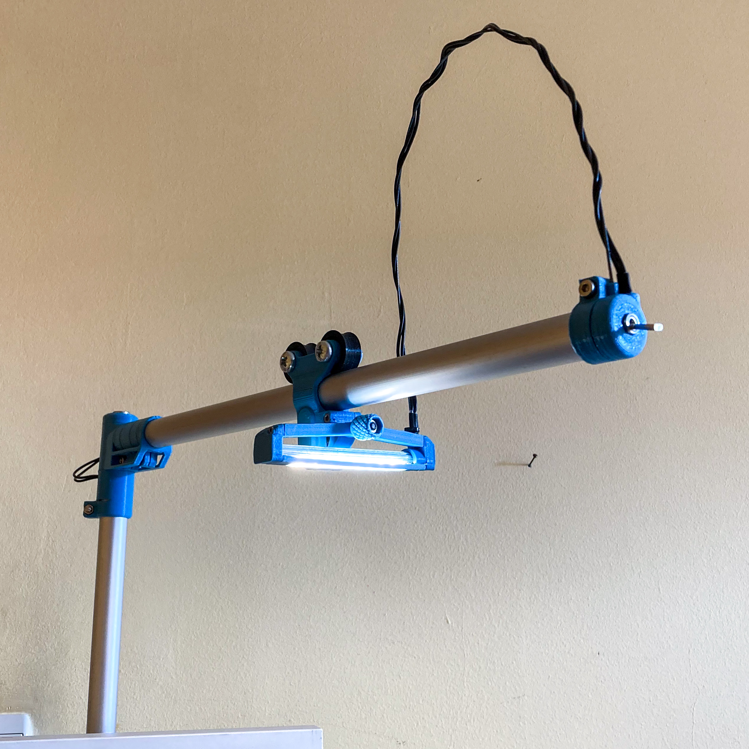 Over engineered desk lamp