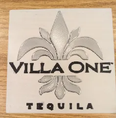 Villa One Tequila wall sign display liquor beer sign