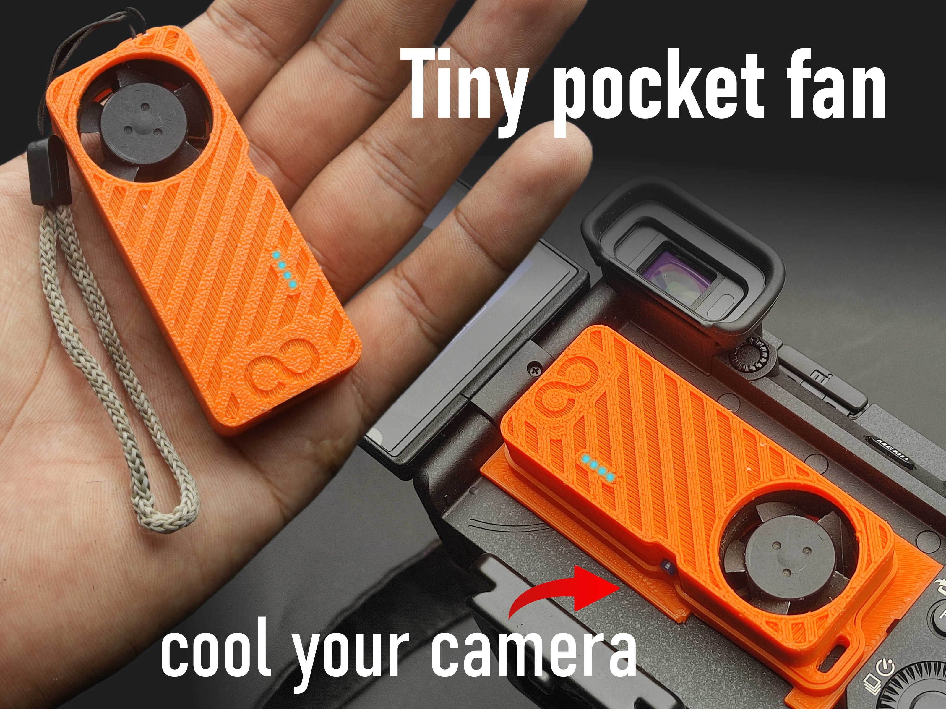 Tiny portable pocket fan - Multipurpose use
