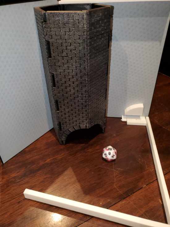 Brick remix of Folding Dice Tower in a Book