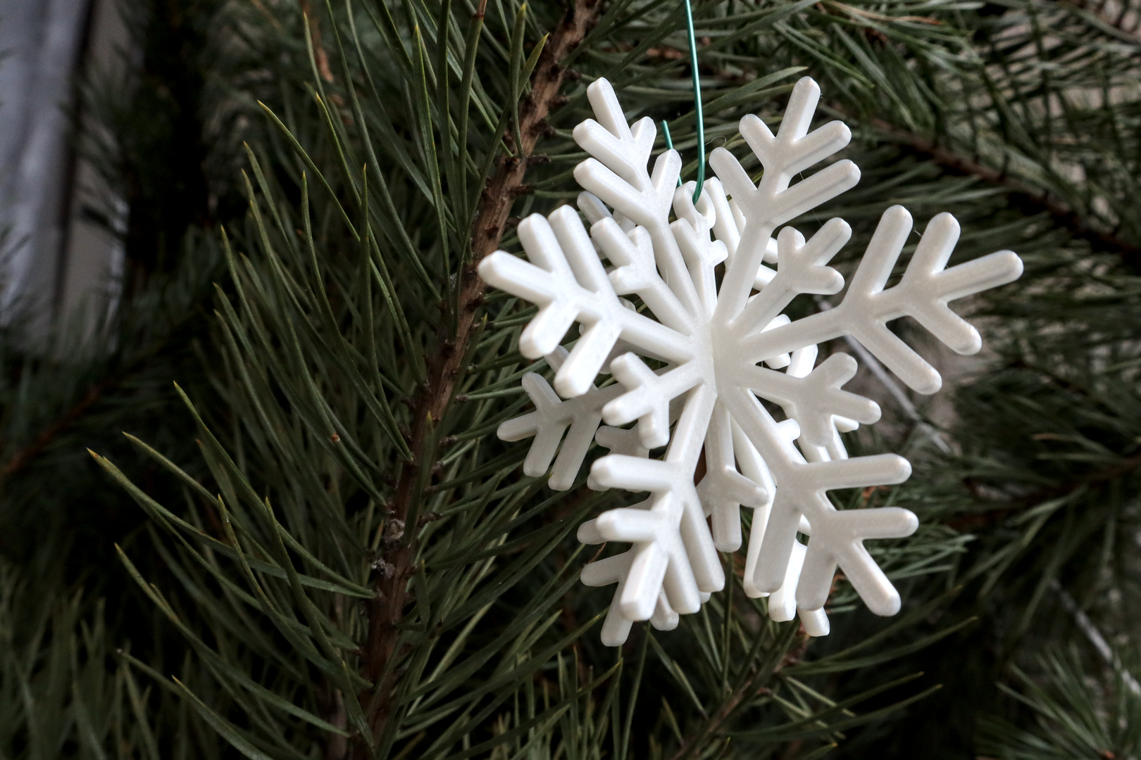 Christmas snowflake 3D model thumbnail