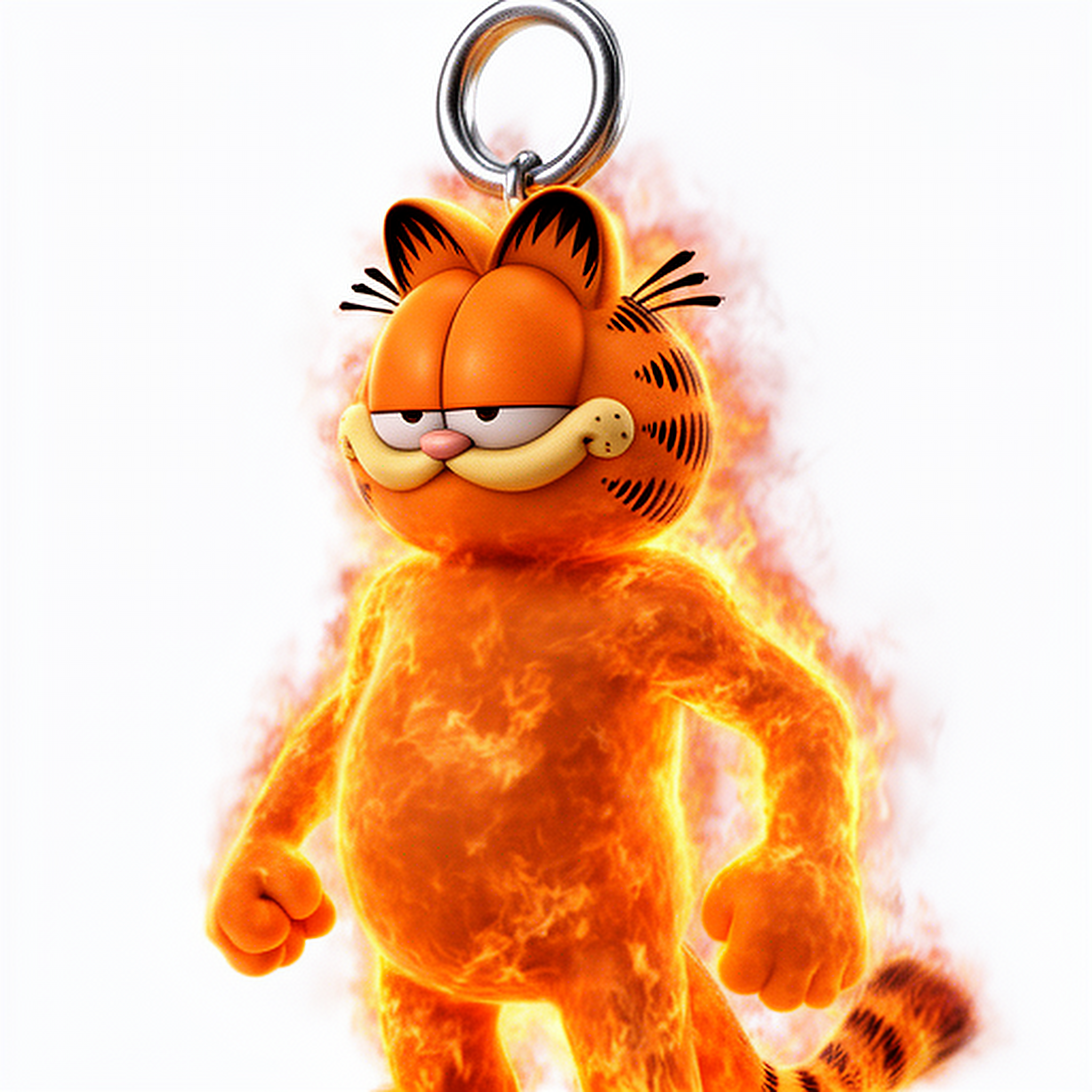 Garfield Human Torch Ring Figure