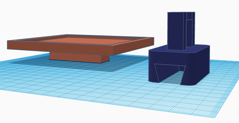 Neptune3 shelf with detachable base using a cleat