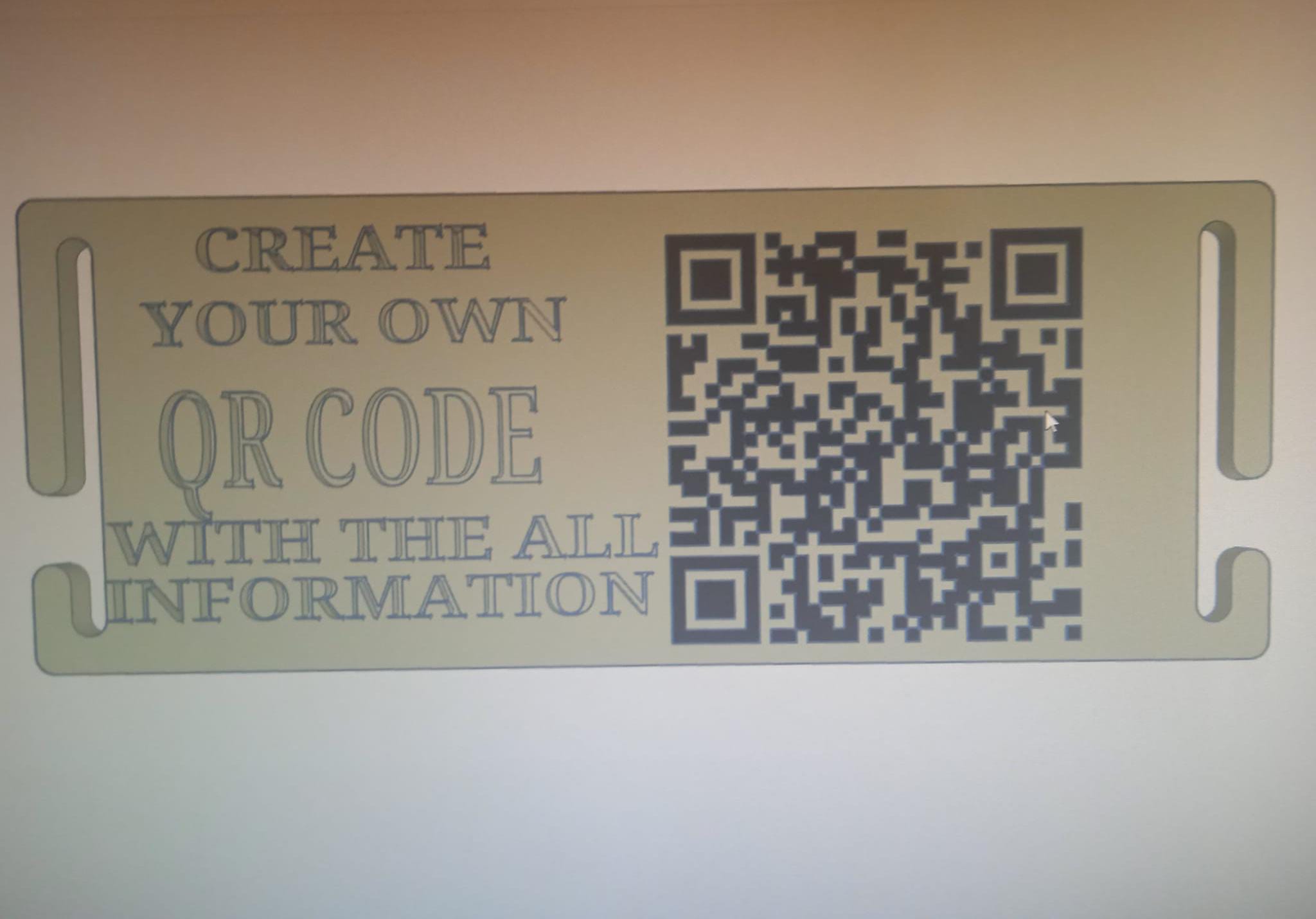 Qr and Spain Molle tag