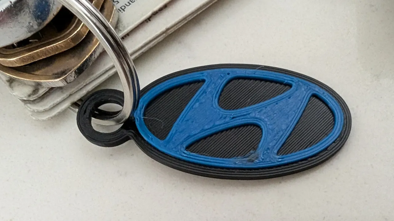 Low Profile Hyundai Keychain by FlyboyEUC | Download free STL model ...