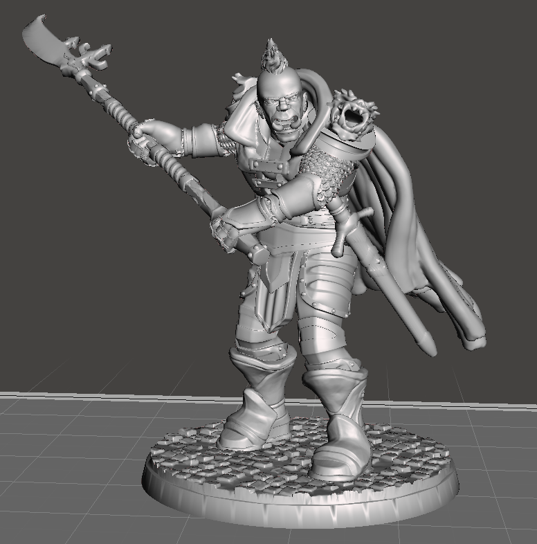 Half-Orc fighter with glave by DM WildBill | Download free STL model ...