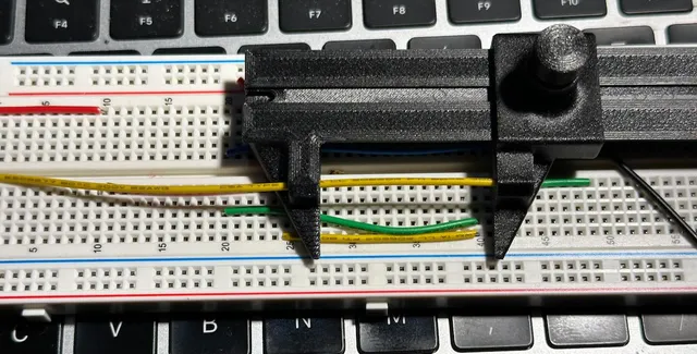 Caliper-style Breadboard Jumper Jig
