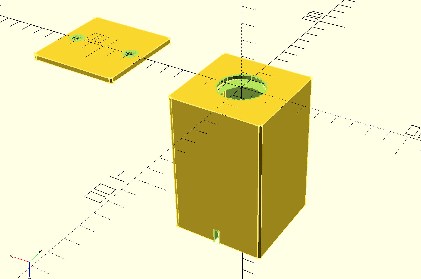 Box for 28mm arcade button
