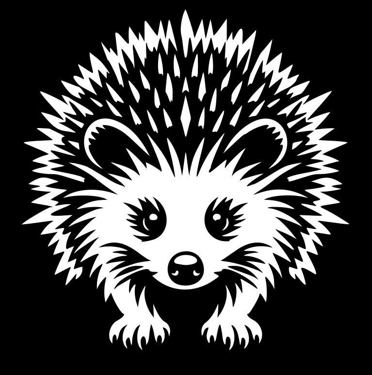 Coaster: Cute hedgehog