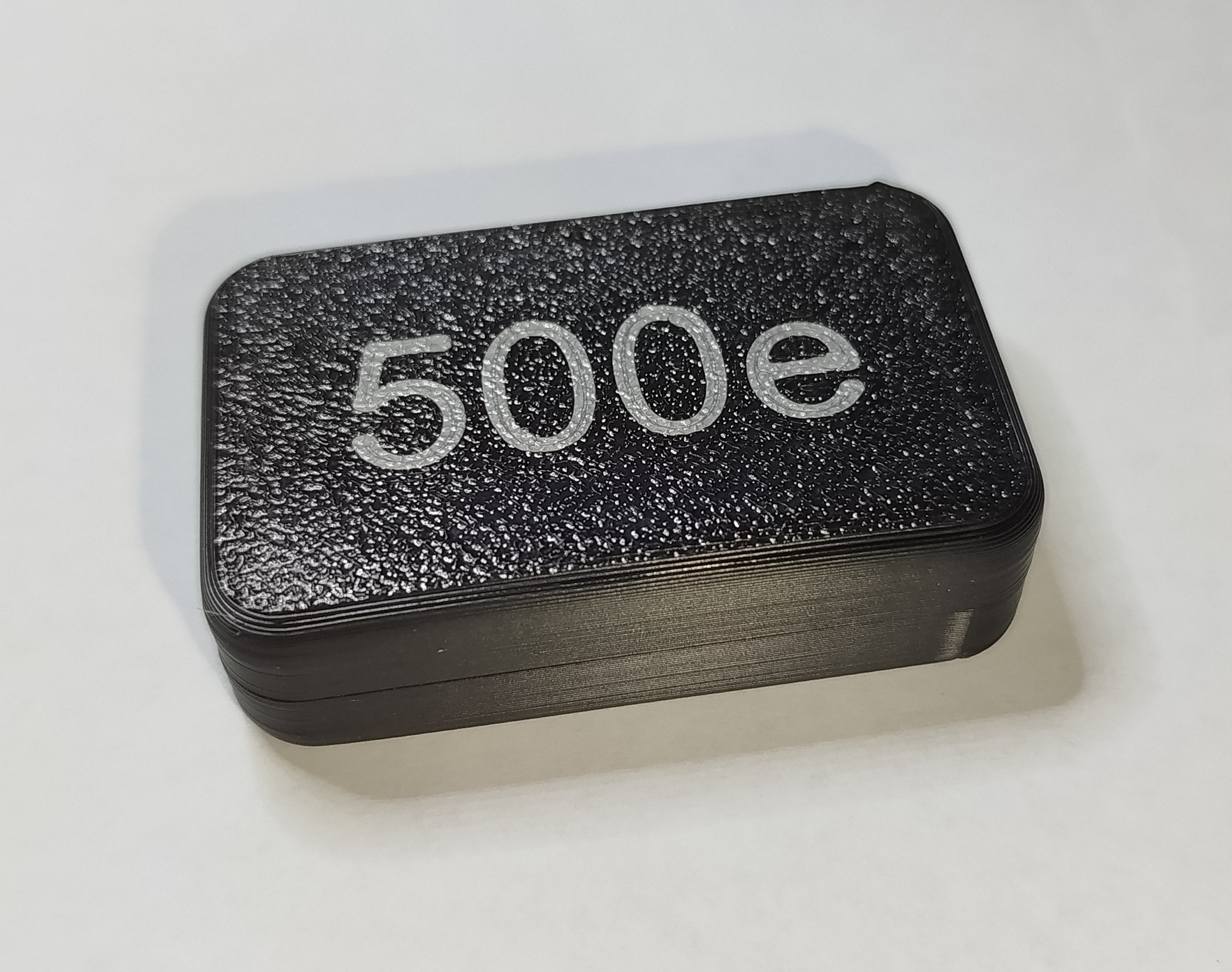 Fiat 500e key enclosure