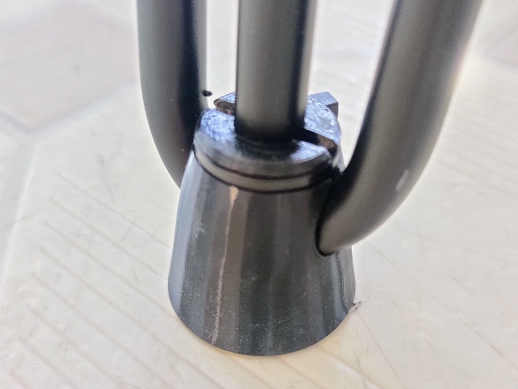 Zip Tied Hiarpin Table Leg Feet (1/2" lift)
