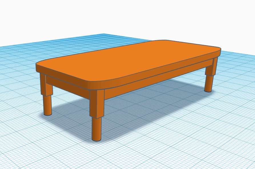 Basic Sylvanian coffee table