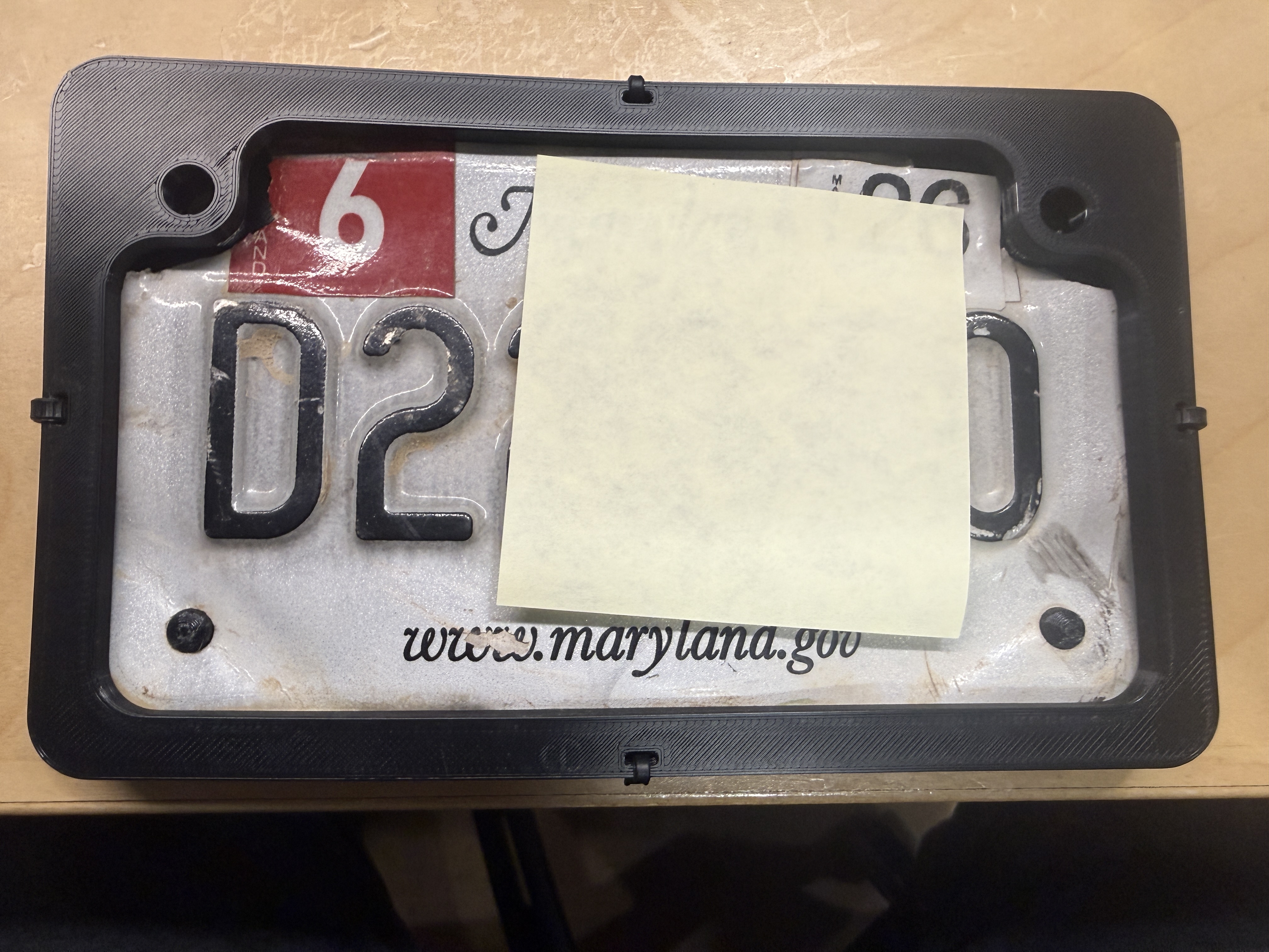 Motorcycle License Plate Holder for damaged tags