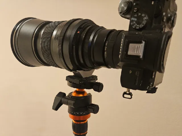 Carl Zeiss Jena MC Sonnar 180 mm f/2.8 lens mount for quick release plates
