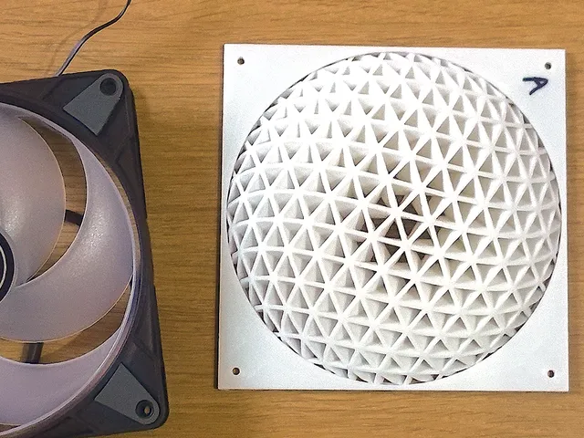 140mm fan cover - 30 degree twist