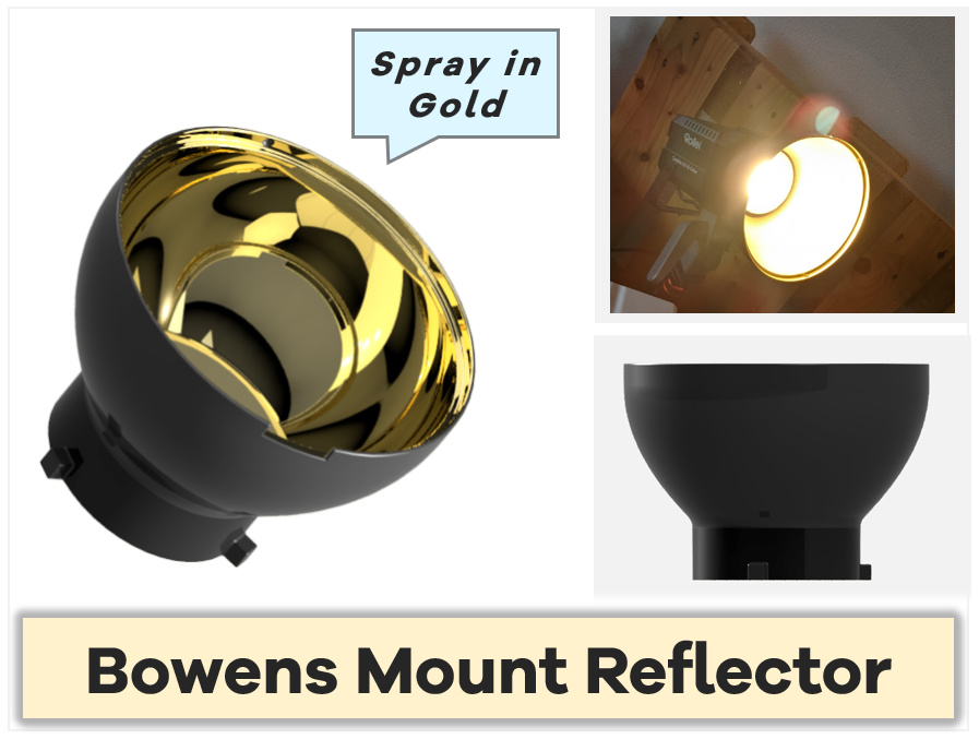 Bowens Mount Reflector - Universal Bowens-Style Adapter for Lamps