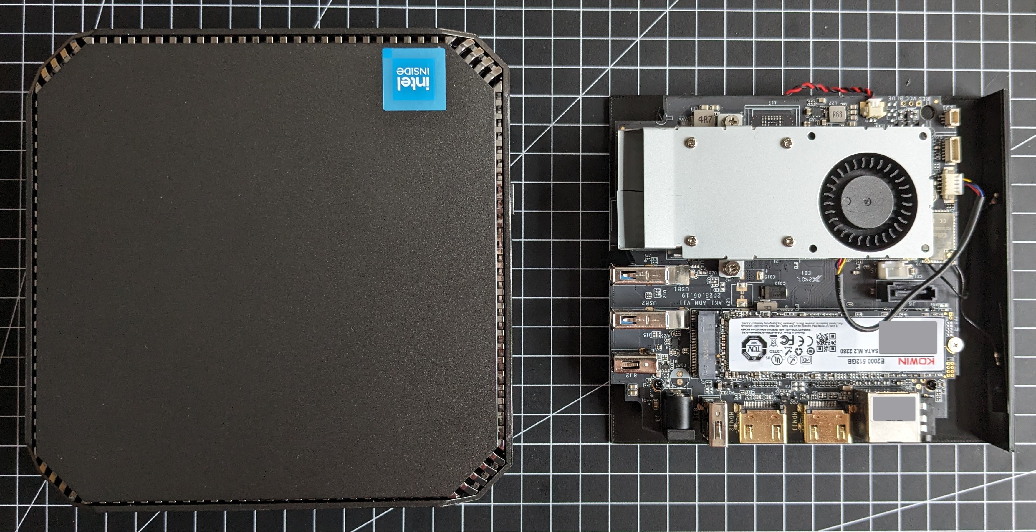 AK2 Plus Intel N100 MiniPC Baseplate (Benchtable-style Case Alternative)