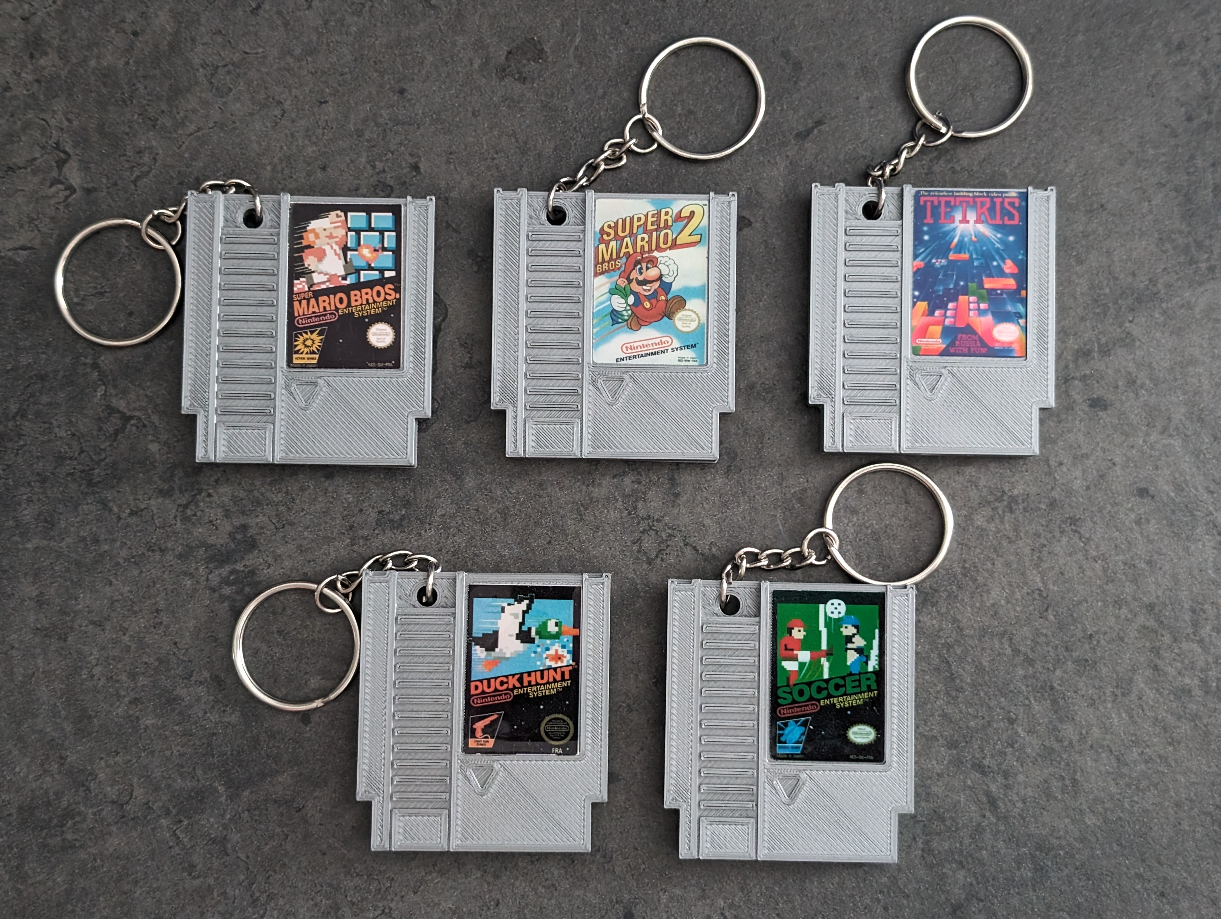 Nintendo NES Cartridge Keychain