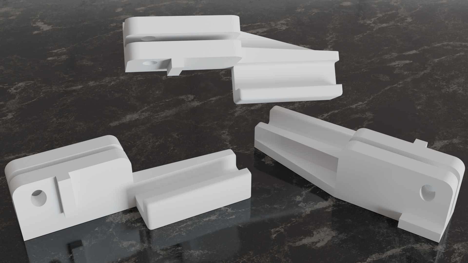 Shower Door Bottom Guide (used on Kinkead or Sterling tub enclosure doors)