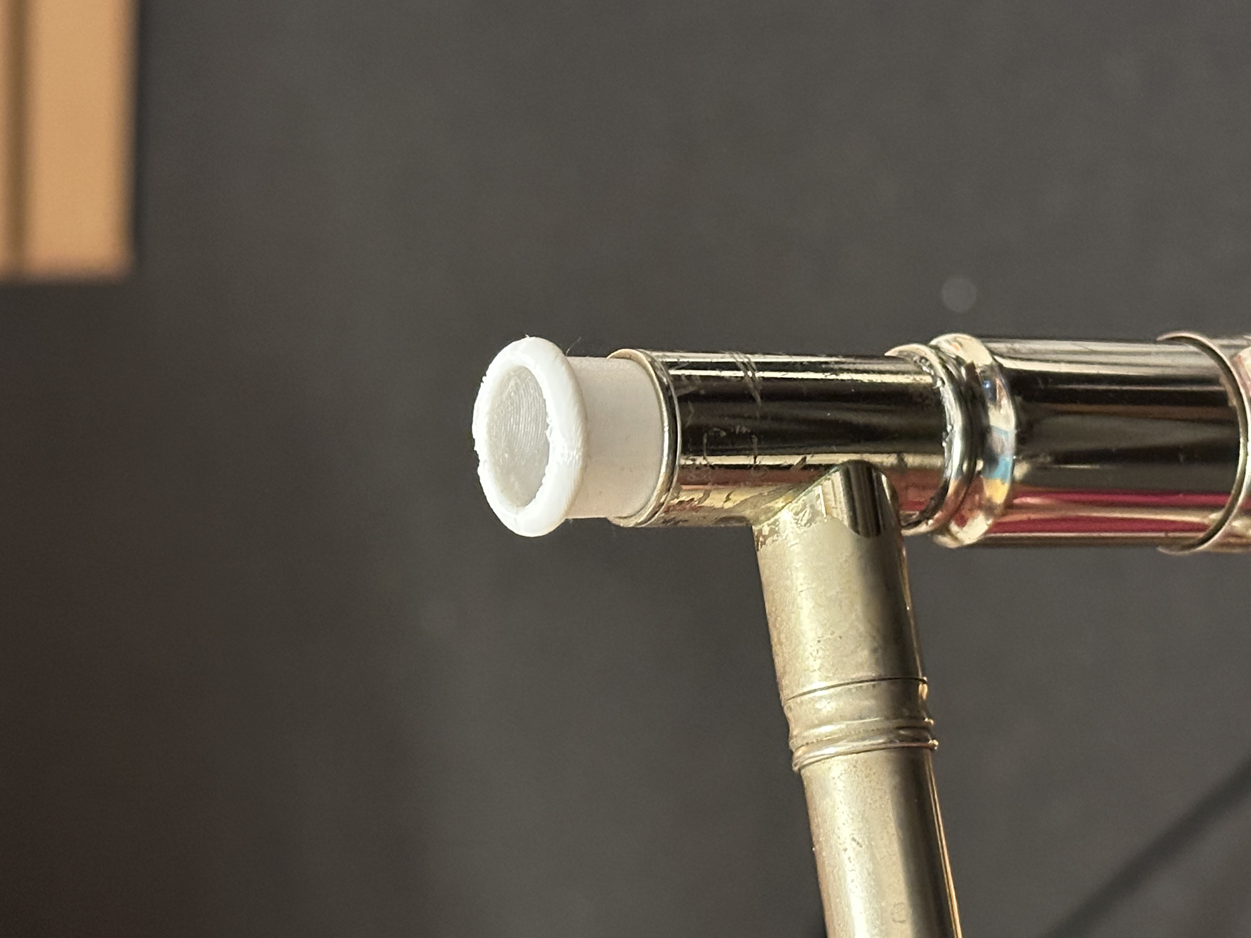 Small to Remington shank trombone mouthpiece adapter