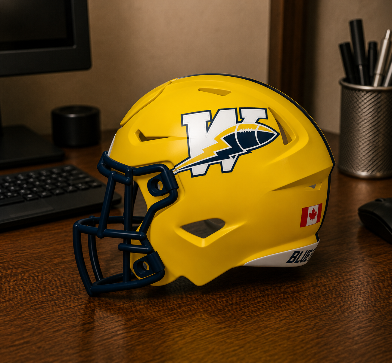 Winnipeg Blue Bombers Football Helmet - Classic