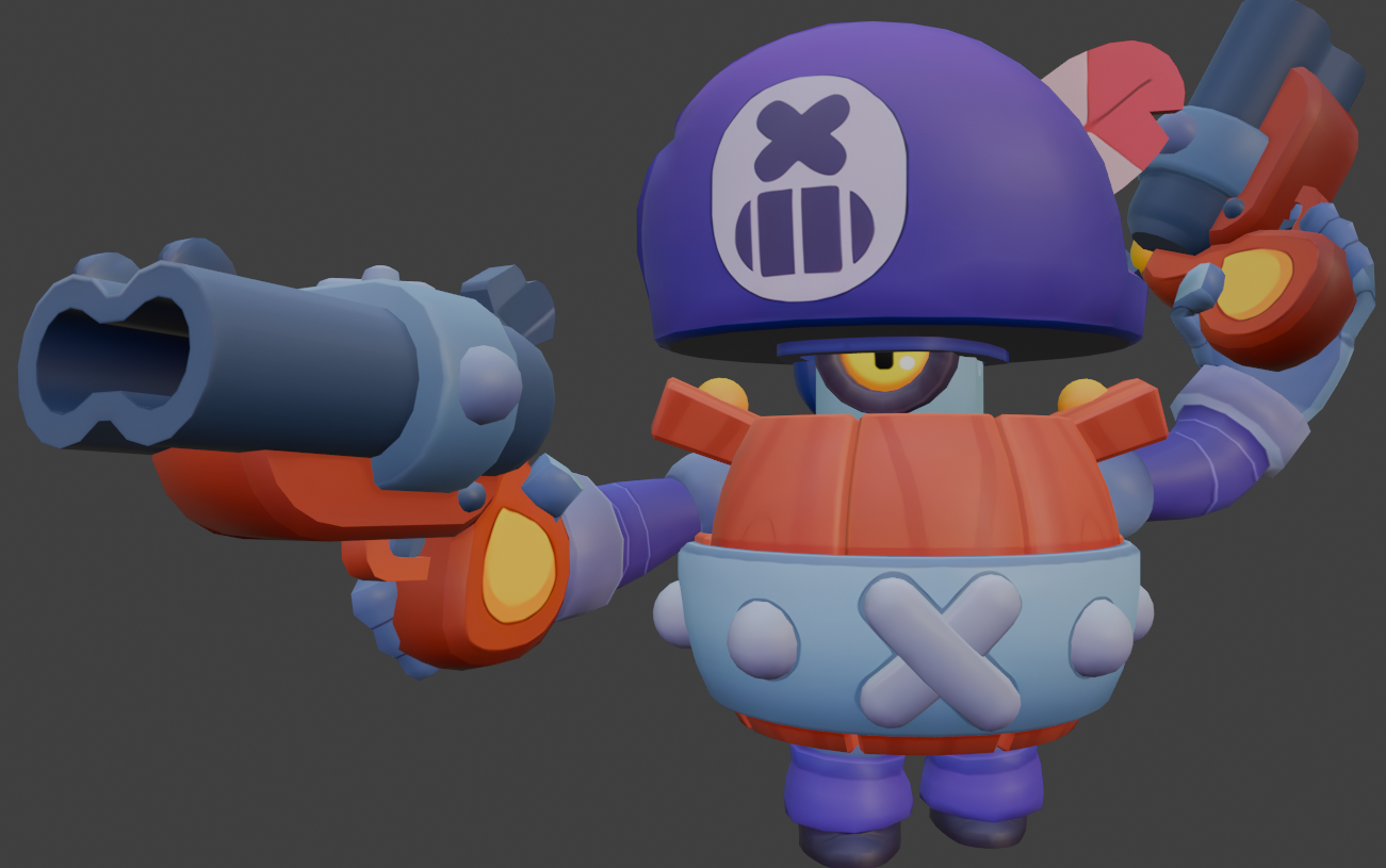 Darryl - Brawl Stars by GoatGamez | Download free STL model | Printables.com