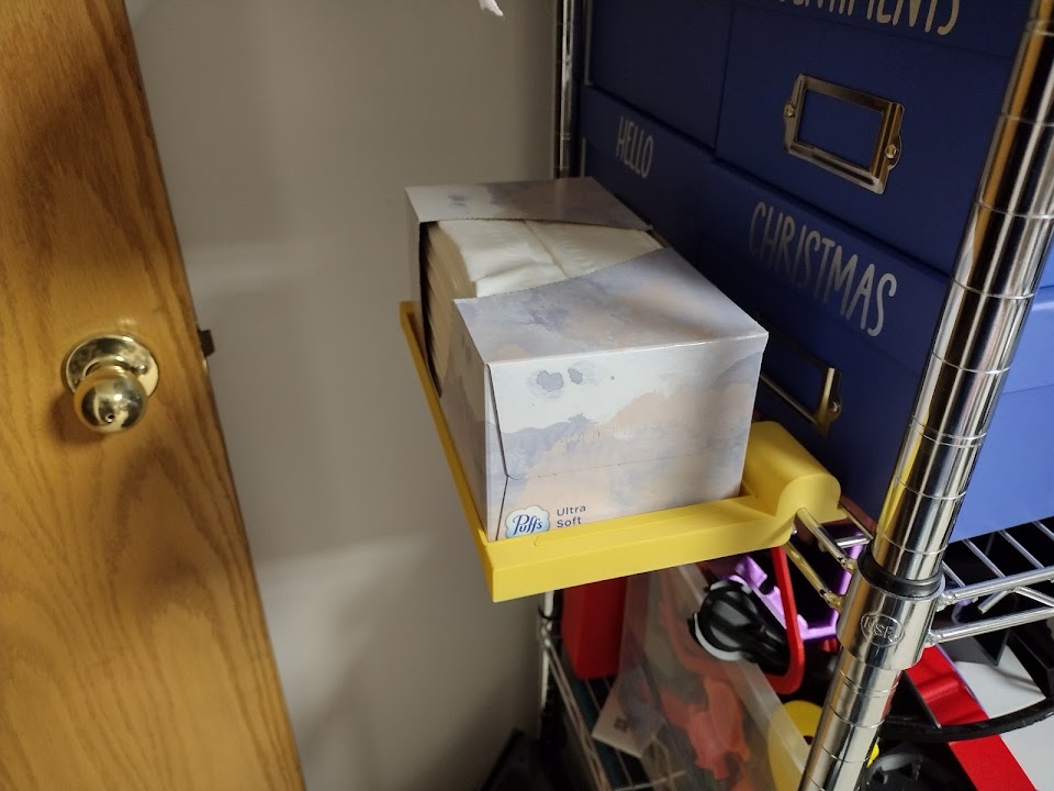 Wire shelf tissue box holder by Rhinocat | Download free STL model ...